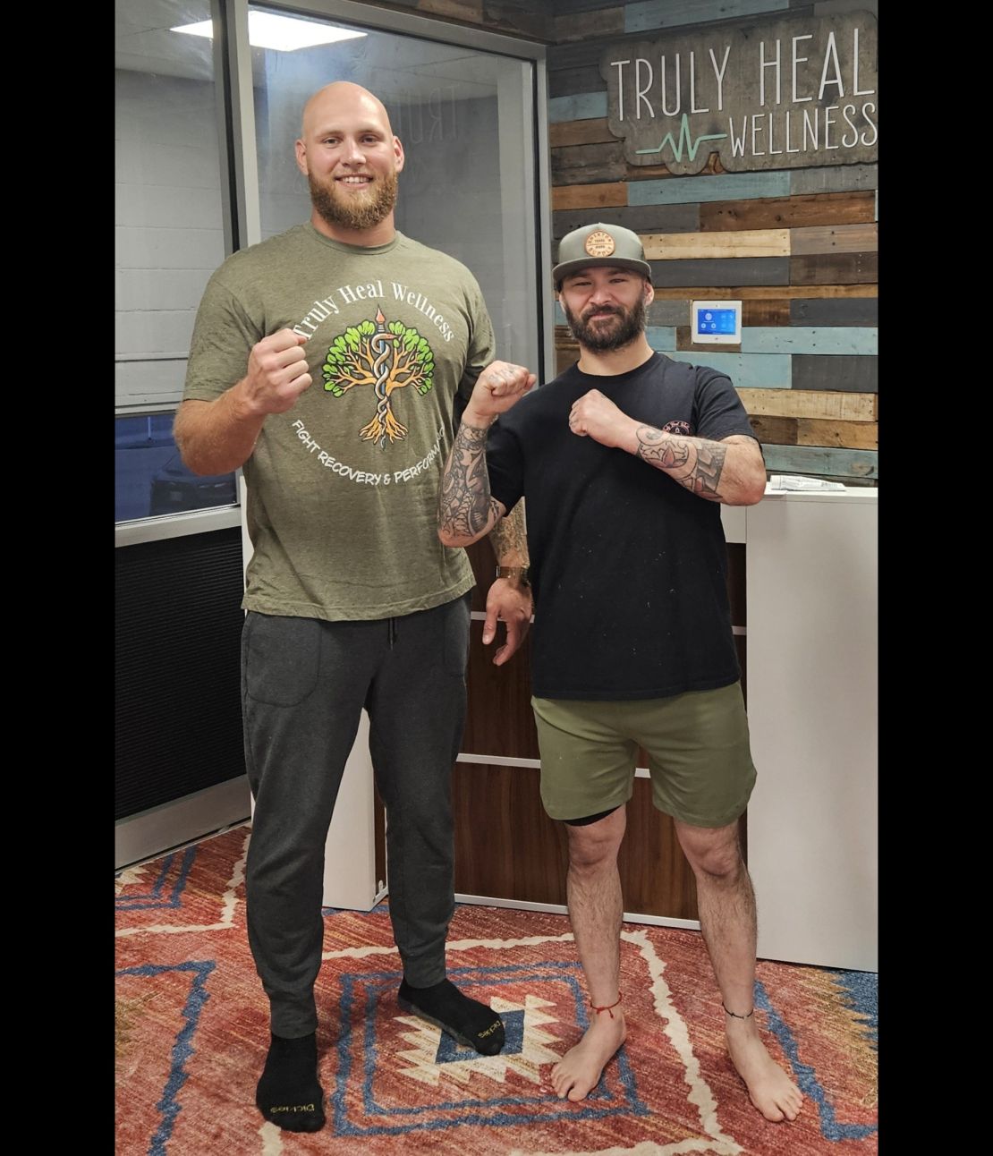 Professional fighter Rj The Hammer Harris recovers at Truly Heal Wellness in Akron, Ohio