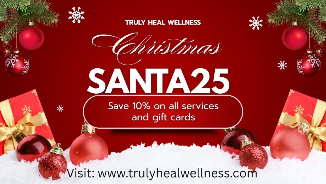 celebrating christmas at truly heal wellness in akron, ohio special 10% off all services